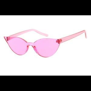Pink Clear Cat Eye Sunglasses NWT!
